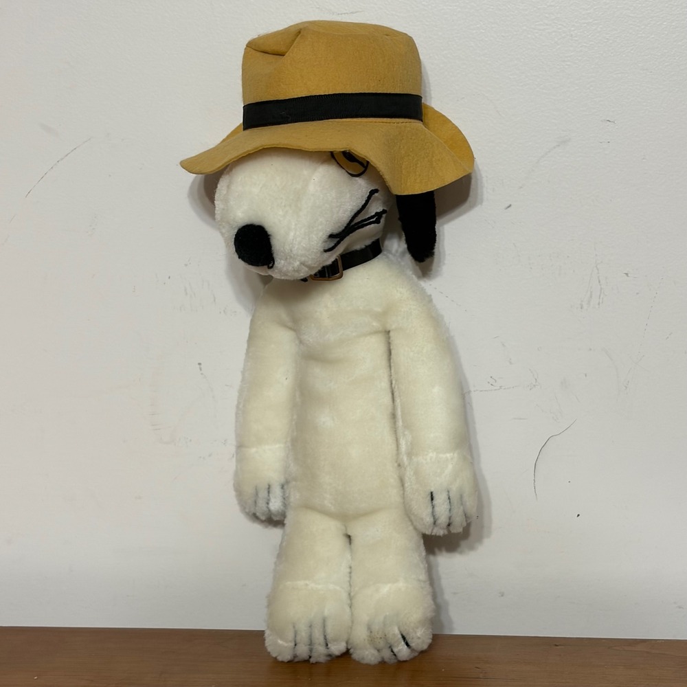 Vintage Peanuts Spike Snoopy Plush 12" Desert Hat 1968 1975 United Feature